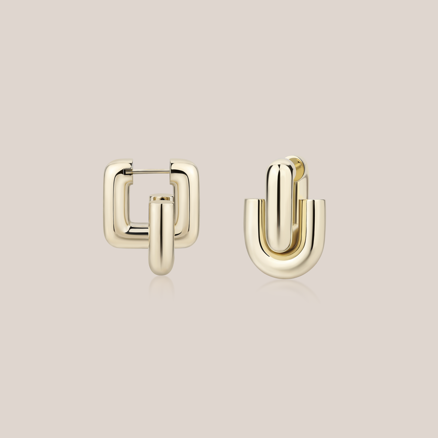 TUBE EARRINGS (Gold)