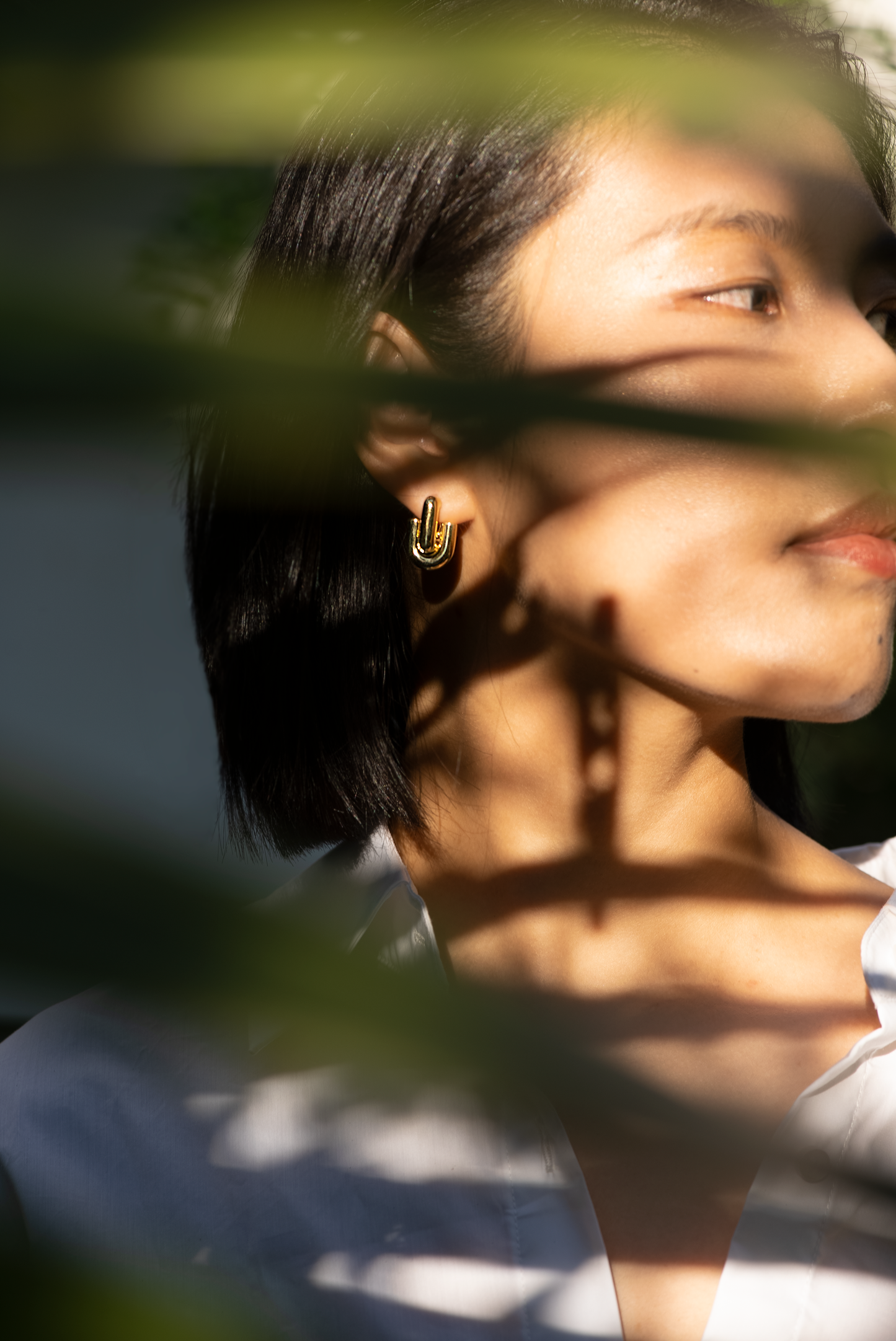 TUBE EARRINGS (Gold)