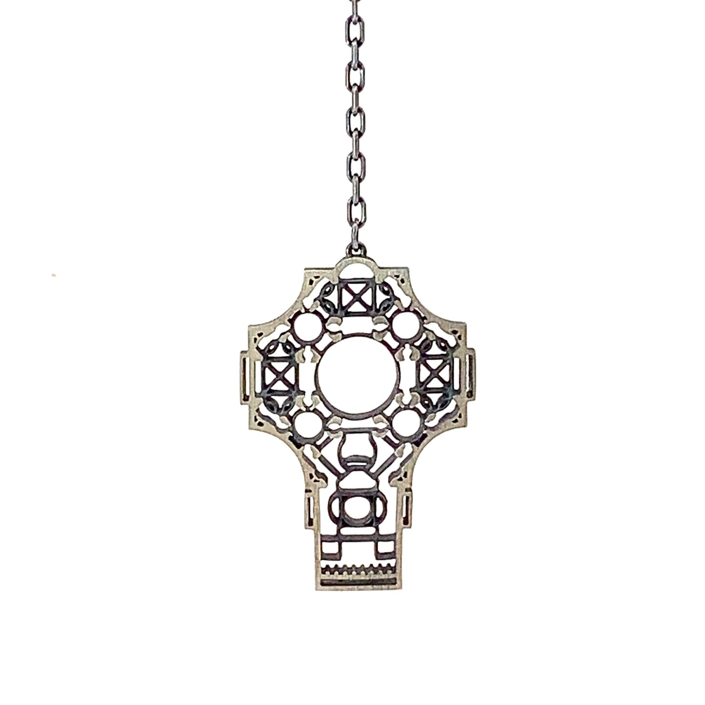 Greek cross silver pendant