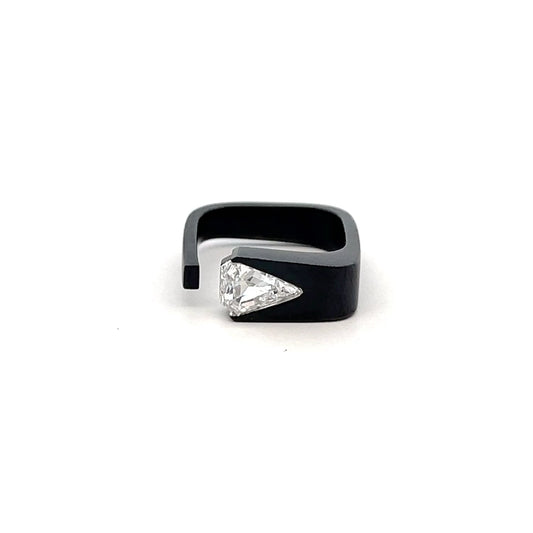 Quiet PLatinum Ring with diamonds
