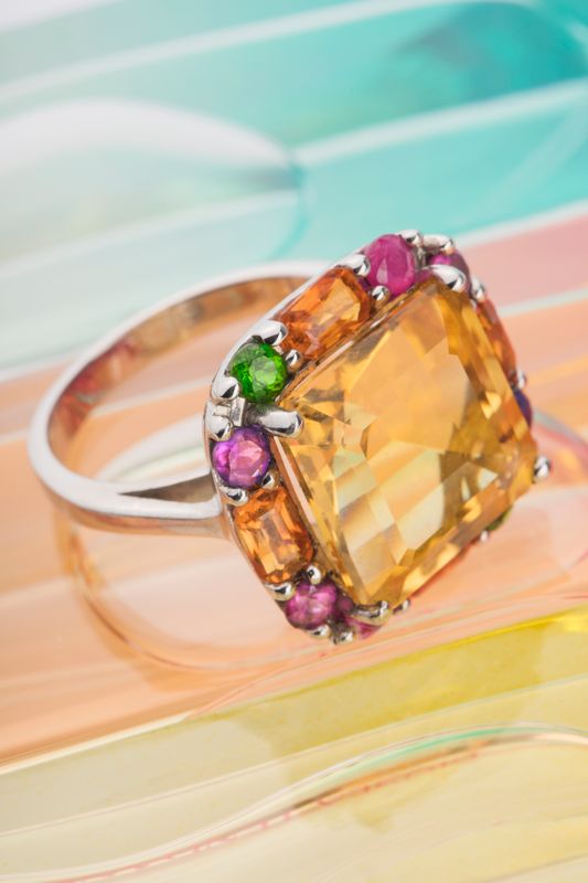 Silver Ring Over the rainbow