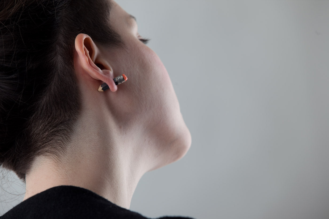 Pencils silver earrings with sapphires and corals